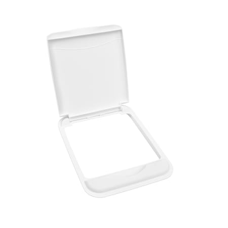 Rev-A-Shelf Accessory, Polypropylene, White, 10.7 in W, 0.89 in H, 10.75 in D, 14.75 in L, White RV-50-LID-1